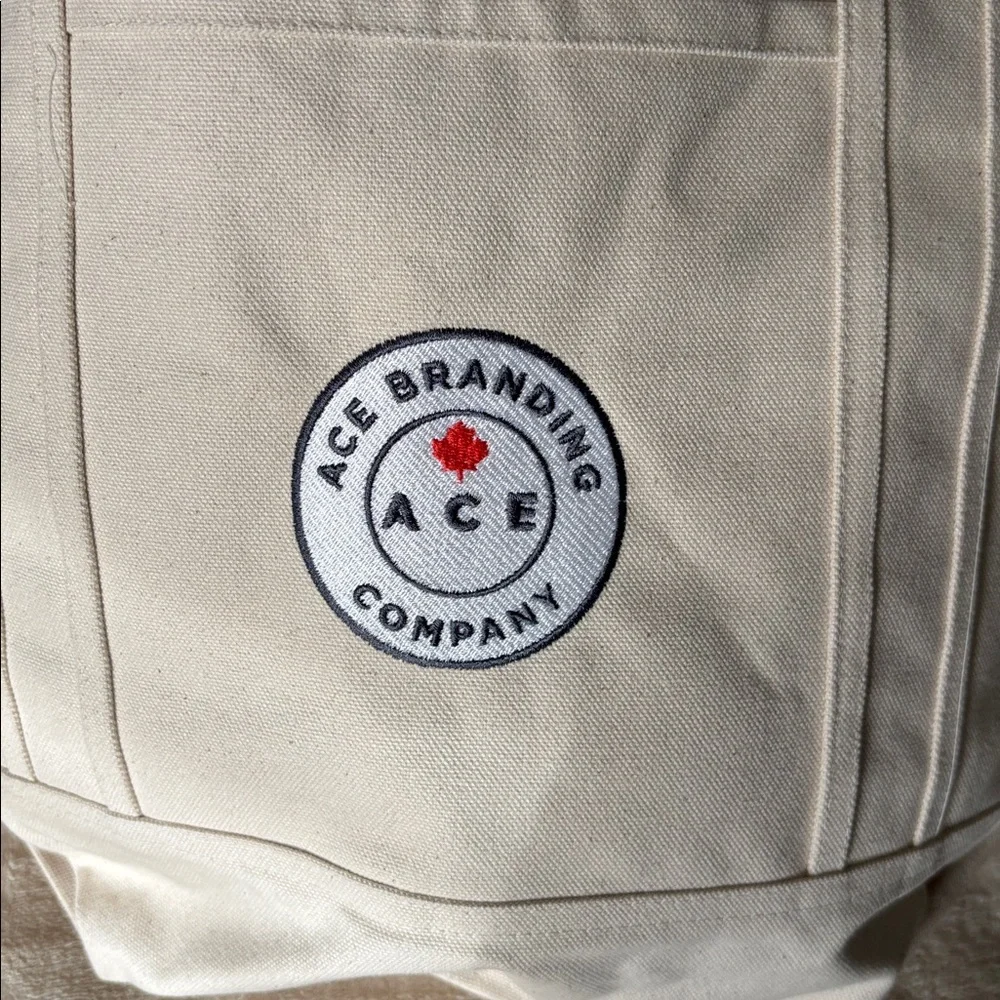 Cream Tote Bag Heavy Thick Construction NWOT - Picture 2 of 6